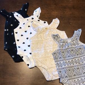 Adorable sleeveless onesie bundle